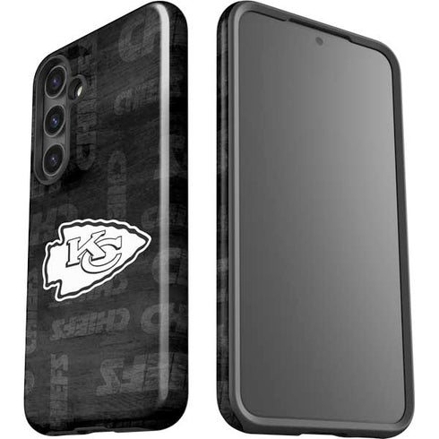 NFL Kansas City Chiefs Black & White Galaxy S24 Plus Impact Case
